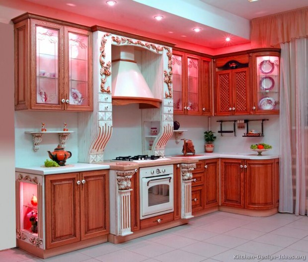 Intérieur de cuisine de style kitsch