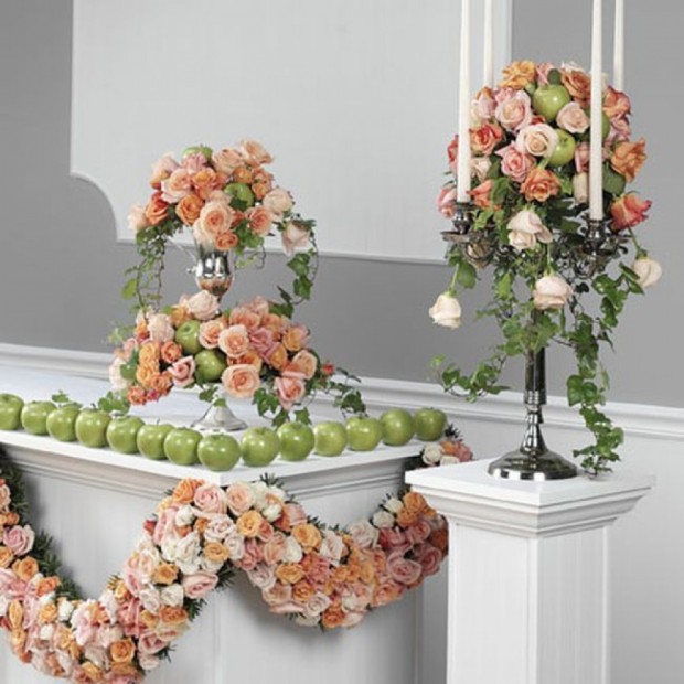 Fleurs fraîches en design d'intérieur 7