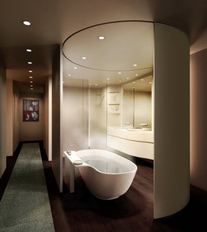 Salle de bain high-tech luxueuse