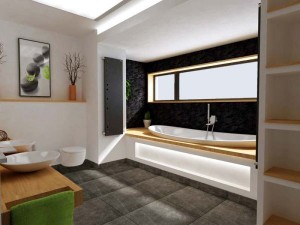 Salle de bain au style moderne