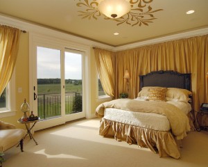 Golden Bedroom Design