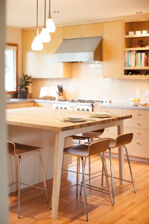 Intérieur de cuisine écologique de style scandinave