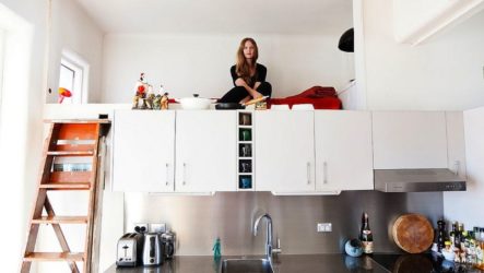 Dormeur dans la cuisine - un point culminant fonctionnel de l'intérieur