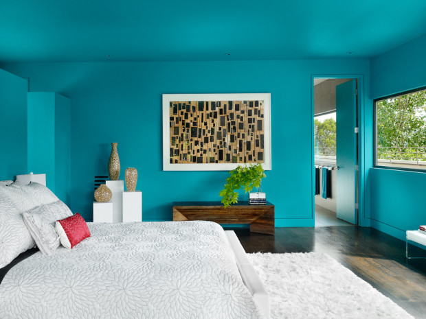 chambre turquoise