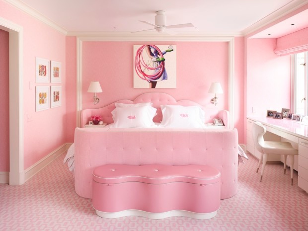 chambre rose