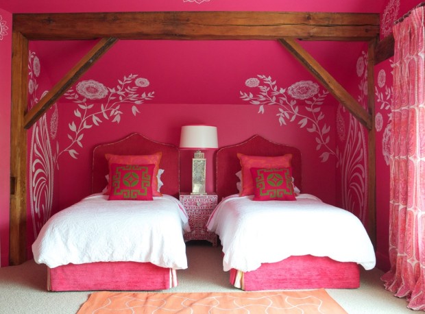 chambre rose