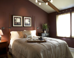 chambre marron