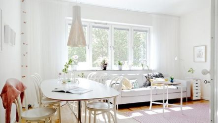 Simplicité et salon de luxe au style scandinave