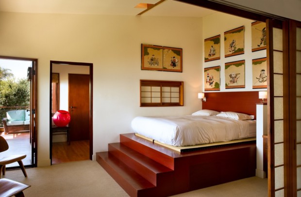 chambre de style asiatique