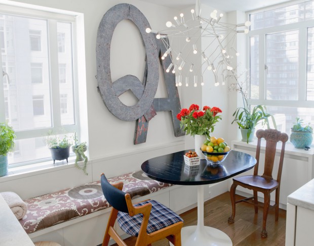 High-tech na dining room chandelier