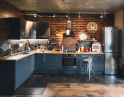 Loft à l'intérieur de la cuisine