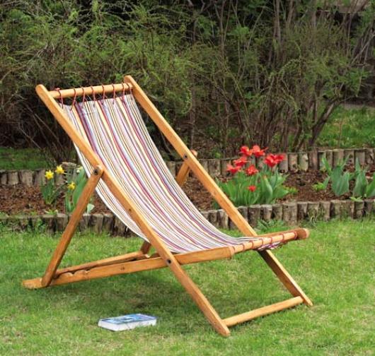 Chaise lounge at deck chair para sa summer cottage