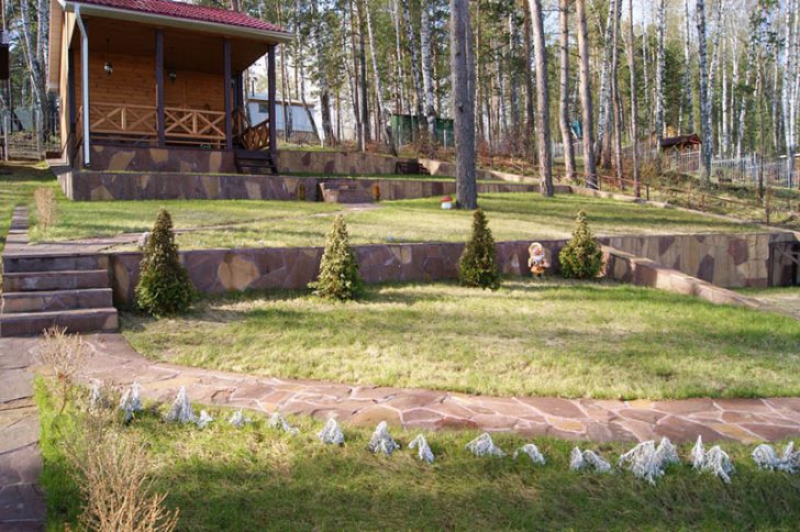 méthodes et caractéristiques de nivellement d'un chalet d'été