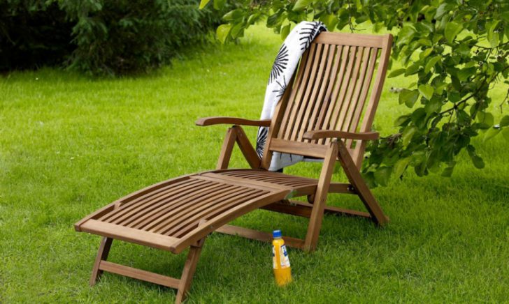 Chaise lounge at deck chair para sa summer cottage