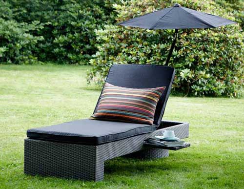 Chaise lounge at deck chair para sa summer cottage