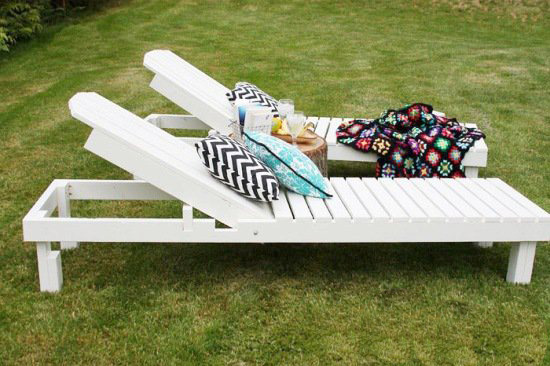 Chaise lounge at deck chair para sa summer cottage