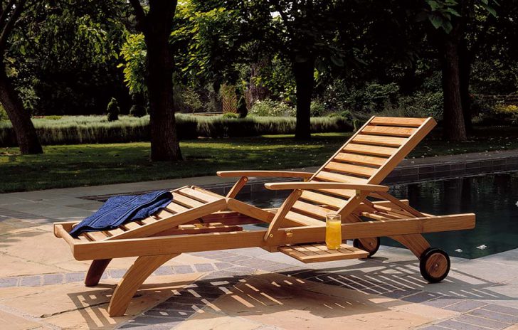 Chaise lounge at deck chair para sa summer cottage