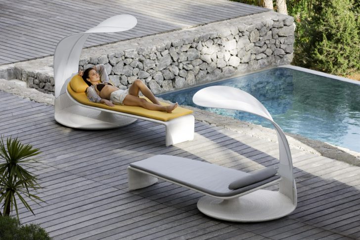 Chaise lounge at deck chair para sa summer cottage