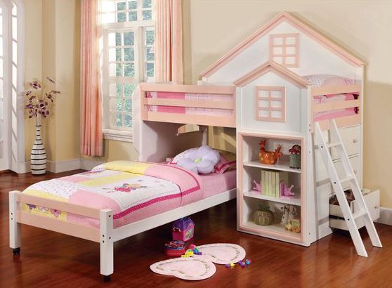 chambres d'enfants avec lits superposés