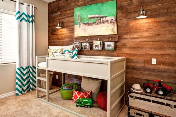 chambres d'enfants avec lits superposés