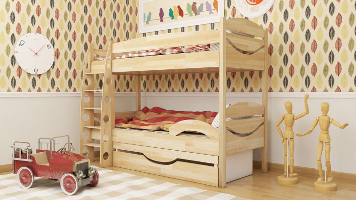 chambres d'enfants avec lits superposés