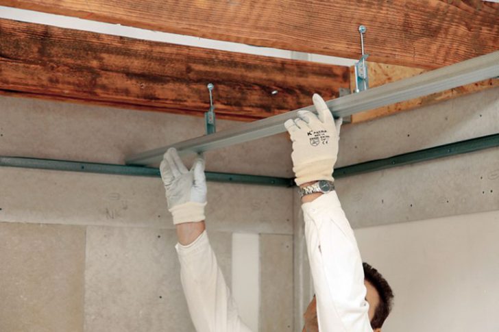 conception de plafond en plaques de plâtre