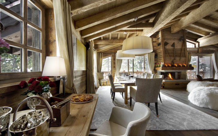 design d'intérieur de chalet