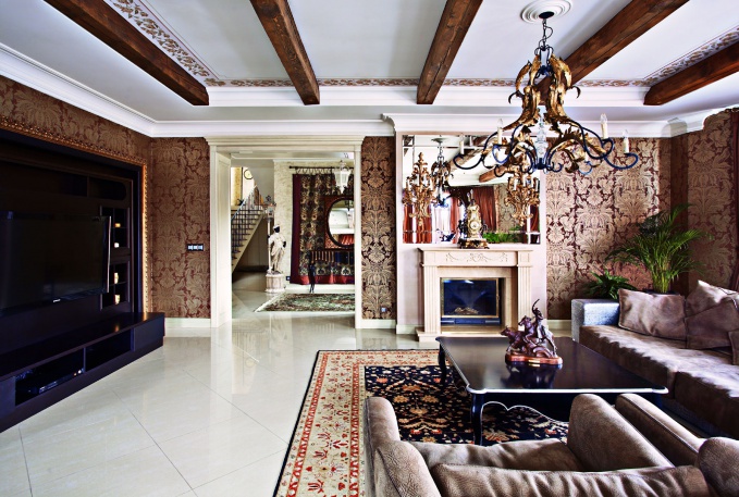 interior decoration ng isang country house