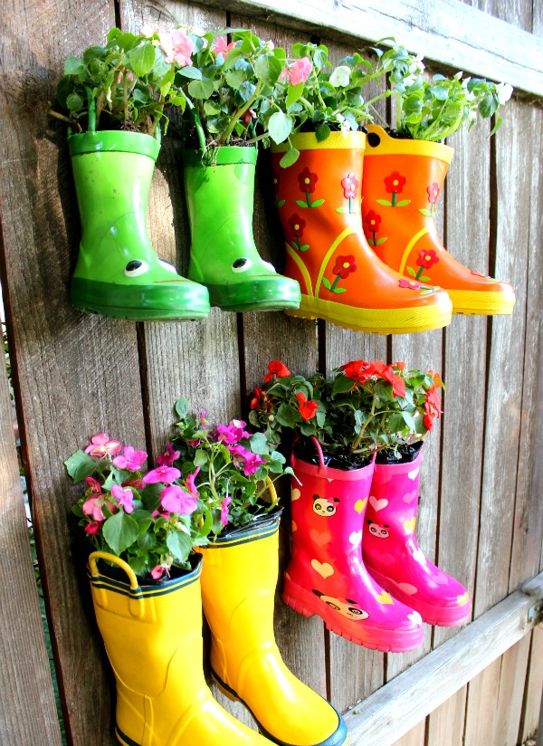 pots de fleurs en plein air