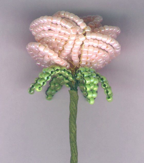 beaded na bulaklak