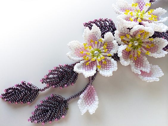 beaded na bulaklak