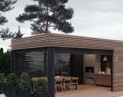 Gazebo avec barbecue: projets et photos