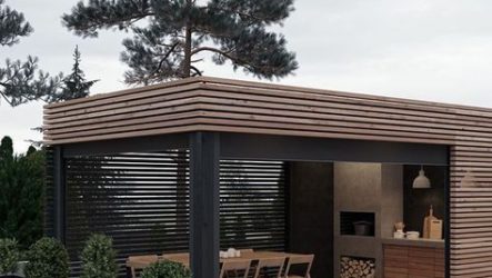 Gazebo avec barbecue: projets et photos