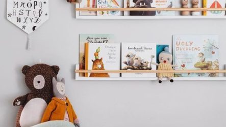 Options de rangement pour les livres dans la chambre des enfants