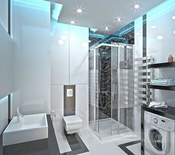 salle de bain high-tech