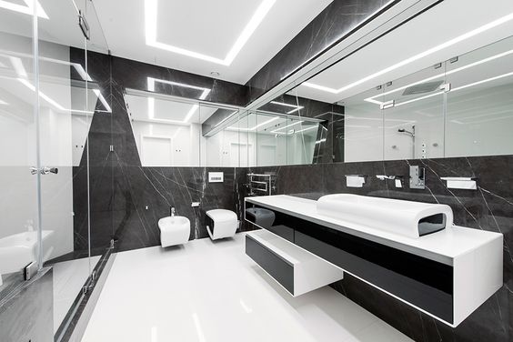 salle de bain high-tech