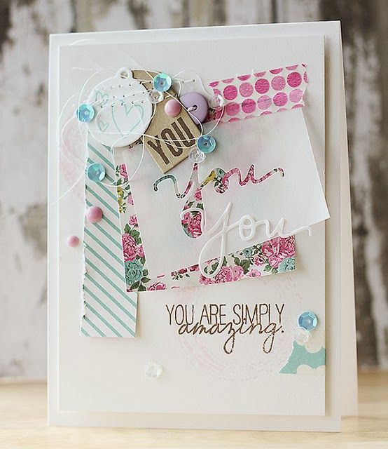 DIY scrapbooking card