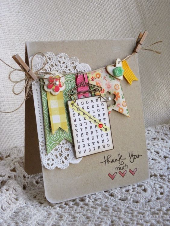 DIY scrapbooking card