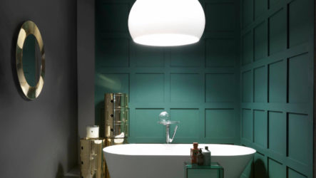 Salle de bain aux couleurs sombres: design et photo